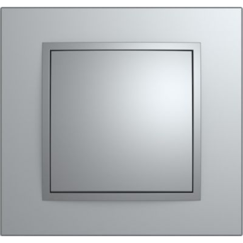 10116424 Рамка B.7 Алюминий 1-постовая Berker