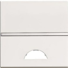 N2201.9 BL Клавиша 1-клавишного 2-модульного выключателя/переключателя/кнопки с окном для шильдика с символом, серия Zenit, цвет альпийский белый, ABB