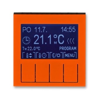 Терморегулятор ABB Levit универсальный программируемый оранжевый / дымчатый чёрный 3292H-A10301 66 2CHH911031A4066