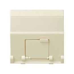 27081-32 Адаптер со шторками на 1 коннектор AMP (UTP, FTP), SYSTYMAX (RJ12, UTP), широкий модуль, Simon 27, слонов