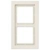 LSD982W Рамка LS Design Бежевый 2-постовая Jung