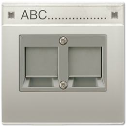 ES2969-2NWE Крышка для двойной комп. розетки Jung LS серия