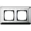 0212681 Рамка Classix Art Хром / Хром 2-постовая Gira