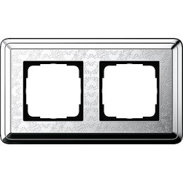 0212681 Рамка Classix Art Хром / Хром 2-постовая Gira