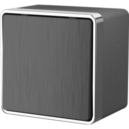 WL15-01-02 Выключатель одноклавишный влагозащищенный Gallant (графит рифленый) Gallant Werkel a041403