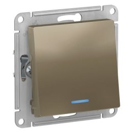 ATN000563 Atlasdesign 1-кл Переключатель с подсветкой, сх.6а, 10АХ, механизам, Шампань Schneider Electric