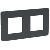 NU200454 Рамка Unica Studio Антрацит 2-постовая Schneider Electric