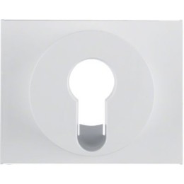 15057009 Центральная панель для замочных выключателей/кнопок цвет: полярная белизна, с блеском K.1 Berker