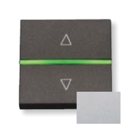 N2261.2 PL Механизм электронного выключателя жалюзи, 700 ВА, 2-модульный, серия Zenit, цвет серебристый, ABB