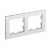 ATN343102 Рамка двойная Schneider Electric Atlasdesign Nature, крем роял мрамор