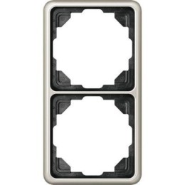 CD582PT Рамка CD 500 Платина 2-постовая Jung