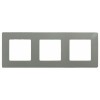 672523 Рамка Etika Светлая галька 3-постовая Legrand