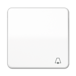 CD590BFKWW CD ударопр. Белый Клавиша для 1-я с символом "ЗВОНОК" Jung