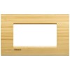 LNA4804LBA Рамка LivingLight Квадрат Бамбук 4 модуля Bticino