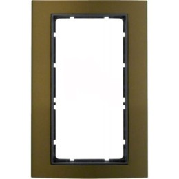 13093001 Рамка с большим вырезом B.3 Коричневый / Антрацит 2-постовая Berker