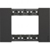 KA4803KG Рамка Bticino Living Now Чёрный 3-модульная
