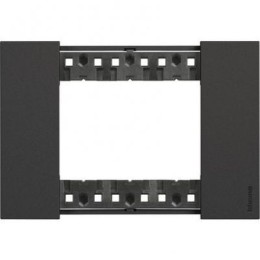 KA4803KG Рамка Bticino Living Now Чёрный 3-модульная