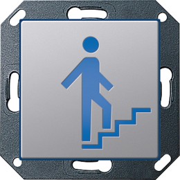 2795203 Светодиодный указатель с пиктограммой "Лестница" Алюминий Gira E22