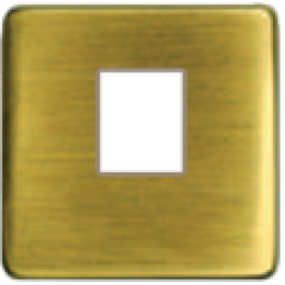 FD04317PB-A Монтажная плата для 1-го инф. разъема RJ-45 бежевый, цвет Bright Patina FEDE