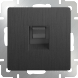 WL04-RJ-45 Розетка Ethernet RJ-45 (графит рифленый) Antik Werkel a046601