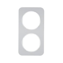 10122174 Рамка R.1 Полярная белизна, алюминий 2-постовая Berker