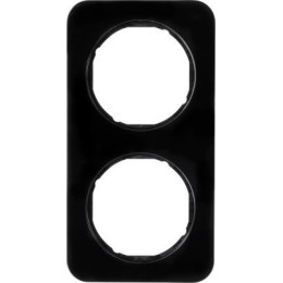 10122145 Рамка R.1 Черный 2-постовая Berker