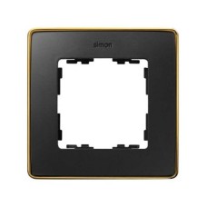 8201610-242 Рамка декоративная, 1 пост, Select, Simon 82 Detail, графит-золото 8201610-242 Рамка декоративная, 1 пост, Select, Simon 82 Detail, графит-золото