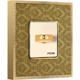 FD01441DGOB Рамка Belle Epoque Tapestry Золото 1-постовая Fede