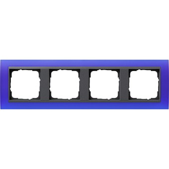 021489 Рамка Event Синий / Черный 4-постовая Gira