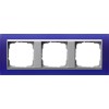 021393 Рамка Event Синий / Алюминий 3-постовая Gira