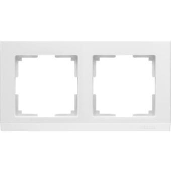 WL04-Frame-02-white Рамка на 2 поста (белый) Stark Werkel a028922