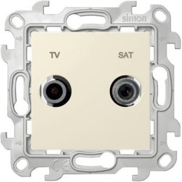 2410485-031 Розетка TV-SAT проходная, сл кость Simon 24