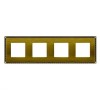 FD01214PB Рамка Toledo Bright Patina 4-постовая Fede