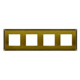 FD01214PB Рамка Toledo Bright Patina 4-постовая Fede