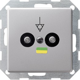 0405203 Коробка выравнивания потенциалов двойная Алюминий Gira E22