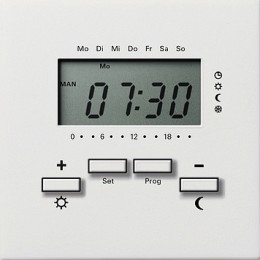 1186112 Радиотермостат с таймером Белый Gira F100