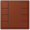 LC504TSA4320D Les Couleurs® Le Corbusier KNX кнопочный модуль F 50 с четырьмя парами кнопок terre sienne brulee 59 Jung