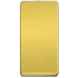 FD04311OR Клавиша для двухклавишных выключателей, цвет Real Gold FEDE