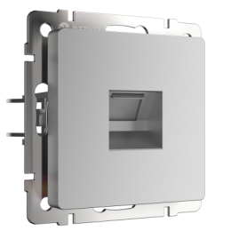 WL06-RJ-11 Телефонная розетка  RJ-11  (серебряный) Antik Werkel a029833