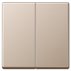 A595CH Двойная клавиша на выключатель, Champagner Jung A серия