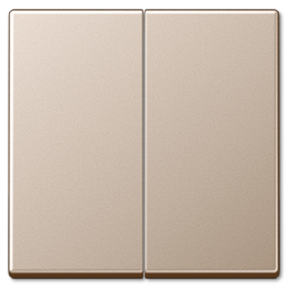 A595CH Двойная клавиша на выключатель, Champagner Jung A серия