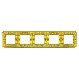 FD01375OB Рамка Emporio Bright Gold 5-постовая Fede