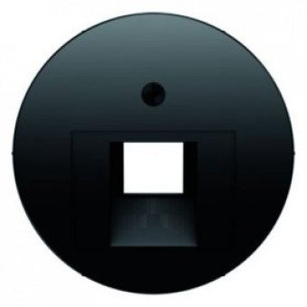 14072045 Центральная панель для розетки UAE, черная, R.1 Berker