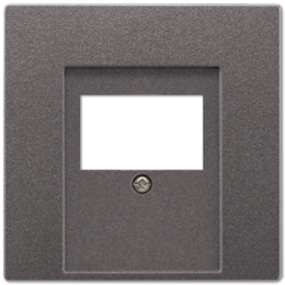 AL2969TAN LS 990 Антрацит Крышка для ТАЕ-розетки,моно/стерео-аудиорозетки,комбинированной вставки  Jung LS серия