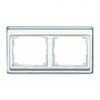 SL5820SI Рамка SL 500 Серебро 2-постовая Jung