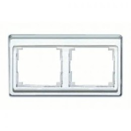 SL5820SI Рамка SL 500 Серебро 2-постовая Jung