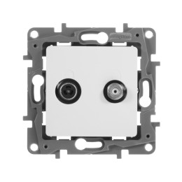 672257 Розетка TV/SAT двухкабельная - ETIKA - белый Legrand