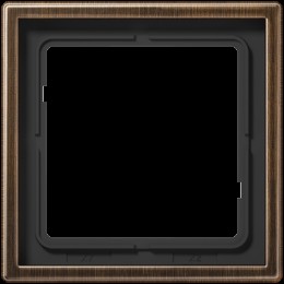 ME2981AT Рамка LS 990 Античная латунь 1-постовая Jung