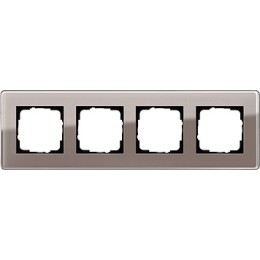 0214522 Рамка Esprit Glass C Дымчатое стекло 4-постовая Gira