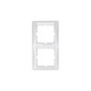 10128919 Рамка с полем для надписей S.1 Полярная белизна с блеском 2-постовая вертикальная Berker